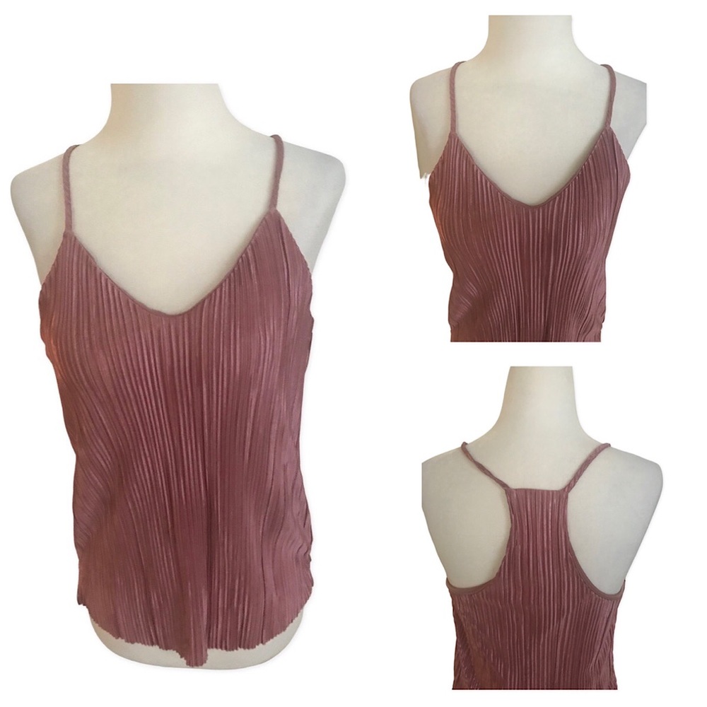 Papaya Old Rose Halter Top. Size: Small